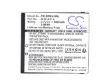 Cameron Sino Батерия за мобилен телефон DORO PhoneEasy 409, PhoneEasy 410, PhoneEasy 610 LiIon 3,7V 800mAh снимка №3 Cameron Sino Батерия за мобилен телефон DORO PhoneEasy 409, PhoneEasy 410, PhoneEasy 610 LiIon 3,7V 800mAh снимка №3
