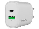 Canyon charger OnCharge 250 25W 1xPD 1xQC EU White снимка №3 Canyon charger OnCharge 250 25W 1xPD 1xQC EU White снимка №3
