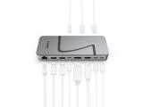 HAMA Докинг станция Connect2Office Speed, USB4, USB-C, PD, 40 Gbit/s, 10 порта снимка №3