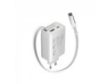 Canyon charger OnCharge 65RC Build-In Cable USB-C 65W 1xPD 1xQC EU White снимка №4