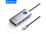 аксесоари: Orico Docking Station Type-C - PW11-6PCR-GY-EP - HDMI x 1, USB-C x 1, USB3.0 x 2, USB-C PD100W x 1, LAN x 1 (1Gbps)