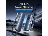 Vention Docking Station Type-C - 8K, LED Display - HDMI, USB 3.0 x 2, USB-C 3.2 Gen 1, PD100W, LAN (1Gbps) TQZHB снимка №2
