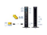 DeLock USB Type-C Triple Display Docking Station with DisplayLink 4K / USB Hub / LAN / SD / Audio / PD 96 W, 88051 снимка №6