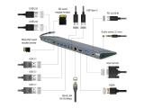 Gembird USB Type-C 9-in-1 Combo Adapter, space grey, A-CM-COMBO9-01 снимка №4