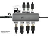Good Connections USB-C hub (10-port) anthracite, HUB-C001A снимка №4
