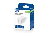 ACT USB-C Charger 100W 2-port with Power Delivery 3.2, PPS, AVS, QuickCharge and GaNFast, AC2175 снимка №2 ACT USB-C Charger 100W 2-port with Power Delivery 3.2, PPS, AVS, QuickCharge and GaNFast, AC2175 снимка №2
