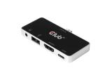 Club 3D USB Type C 4-in-1 Hub to HDMI 4K60Hz USB Type C PD / USB Type A / Audio jack снимка №2