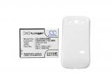 Cameron Sino Батерия за телефон за Samsung GT-I9300, GT-I9308, SGH-T999V, Galaxy S3, Galaxy S III Extended Battery With White Color Back Cover 3.7V 3300mAh снимка №2