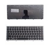 резервни части: Lenovo Клавиатура за лаптоп Lenovo Z400 Черна със Сребриста Рамка / Silver Frame Black