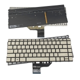 Описание и цена на резервни части Hewlett Packard Клавиатура за лаптоп HP Spectre X360 13-W Златиста Без Рамка (Малък Ентър) с Подсветка / Gold Without Frame US With Backlit