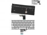 резервни части: HP Клавиатура за лаптоп HP Spectre X360 13-W Сребриста Без Рамка (Малък Ентър) с Подсветка / Silver Without Frame US With Backlit - Оригинална