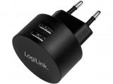 Описание и цена на зарядни устройства LogiLink PA0218 2-Port USB Wall Charger power adapter - USB - 10.5 W