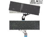 резервни части: HP Клавиатура за лаптоп HP Pavilion 15-DA 250 255 G7 Gen7 Black Without Frame US With Backlit / Черна Без Рамка (Малък Ентър) с Подсветка (Green Side)