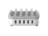 Orico Charger Station 220V - 5 x USB 40W White снимка №2 Orico Charger Station 220V - 5 x USB 40W White снимка №2