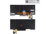 Описание и цена на резервни части Lenovo Клавиатура за лаптоп Lenovo ThinkPad T490S L490 E490 Черна с Черна Рамка с Подсветка US/UK