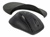 DeLock Ergonomic optical 5-button mouse 2.4 GHz wireless with Wrist Rest - left handers USB оптична снимка №4