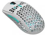 Описание и цена на мишка за компютър DARK PROJECT ME4 Wireless Gaming Mouse, White/Neon Blue 