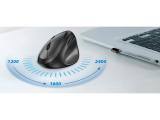 Genius Vertical Mouse wireless Ergo 8350S - Silent AI Bluetooth Dark Grey USB / Bluetooth оптична снимка №6 Genius Vertical Mouse wireless Ergo 8350S - Silent AI Bluetooth Dark Grey USB / Bluetooth оптична снимка №6