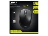 Port Designs Silent 2.4GHz Wireless Mouse, Black USB-C оптична снимка №3