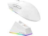 Ajazz AJ139 V2 MC Wireless Gaming Mouse 1K Magnetic Charging Dock White USB оптична снимка №4