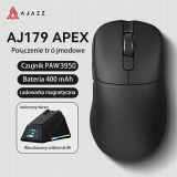 Ajazz Ajazz професионална геймърска мишка AJ179 APEX - Wireless Gaming Mouse - 8K, Magnetic Charging Dock, Black AJ179-APEX-BK NEW usb оптична снимка №2