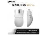 Madlions Wireless Gaming Mouse M3 Pro 1K White USB оптична снимка №2