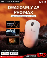 ATK ATK професионална геймърска мишка Wireless Gaming Mouse A9 Pro Max 2.0 Tri-mode Nearlink - 8K, Black ATK-A9-PRO-MAX-2.0-BK NEW usb оптична снимка №2