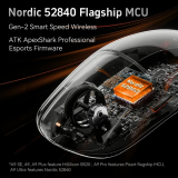 ATK ATK професионална геймърска мишка Wireless Gaming Mouse A9 Pro Max 2.0 Tri-mode Nearlink - 8K, Black ATK-A9-PRO-MAX-2.0-BK NEW usb оптична снимка №3
