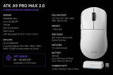 ATK ATK професионална геймърска мишка Wireless Gaming Mouse A9 Pro Max 2.0 Tri-mode Nearlink - 8K, Black ATK-A9-PRO-MAX-2.0-BK NEW usb оптична снимка №4