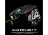 Corsair Scimitar RGB Elite Optical MOBA/MMO Gaming Mouse USB оптична снимка №2