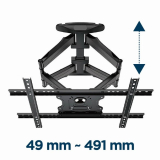 Gembird Gembird стенна стойка за телевизор TV Mount - WM-75ST-01 - 32"-75", 45.5 kg WM-75ST-01 NEW снимка №4 Gembird Gembird стенна стойка за телевизор TV Mount - WM-75ST-01 - 32"-75", 45.5 kg WM-75ST-01 NEW снимка №4