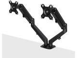 Нов модел монитор - дисплей Lindy Dual Mount Desktop Gas Spring Arm - Black