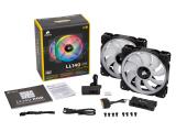 Corsair LL140 Dual Light Loop RGB LED PWM - 2 Fan Pack снимка №4