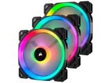 Описание и цена на вентилатори » вентилатори Corsair LL120 RGB Dual Light Loop RGB LED PWM Fan - 3 Pack
