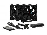 AeroCool Fan Pack 3-in-1 3x120mm - DUO 12 Pro - ARGB with Hub, Remote снимка №2 AeroCool Fan Pack 3-in-1 3x120mm - DUO 12 Pro - ARGB with Hub, Remote снимка №2