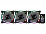 AeroCool Fan Pack 3-in-1 3x120mm - DUO 12 Pro - ARGB with Hub, Remote снимка №3 AeroCool Fan Pack 3-in-1 3x120mm - DUO 12 Pro - ARGB with Hub, Remote снимка №3