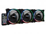 AeroCool Fan Pack 3-in-1 3x120mm - DUO 12 Pro - ARGB with Hub, Remote снимка №4 AeroCool Fan Pack 3-in-1 3x120mm - DUO 12 Pro - ARGB with Hub, Remote снимка №4