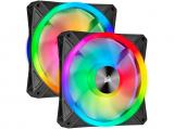 вентилатори вентилатори Corsair iCUE QL140 RGB 140mm PWM Dual Fan Kit with Lighting Node CORE Охлаждане (охладител) Corsair iCUE QL140 RGB 140mm PWM Dual Fan Kit with Lighting Node CORE