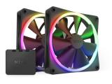 Описание и цена на вентилатори » вентилатори NZXT F140 RGB Black 2pack + NZXT RGB Controller