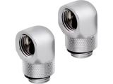 ОхладителНа фокус - фитинги, екстендери, тапи Corsair Hydro X Series 90° Rotary Adapter Twin Pack Chrome