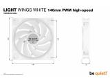 be quiet! LIGHT WINGS WHITE PWM high-speed Triple-Pack BL103 снимка №6