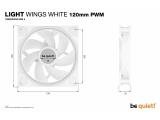 be quiet! LIGHT WINGS WHITE PWM Triple Pack, BL100 снимка №6