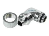 Alphacool Компресионен фитинг 16/10 - G1/4, 90° Въртящ се Хром снимка №3 Alphacool Компресионен фитинг 16/10 - G1/4, 90° Въртящ се Хром снимка №3