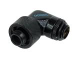 ОхладителНа фокус - фитинги, екстендери, тапи Alphacool Компресионен фитинг 16/10 - G1/4 90° Въртящ се Черен мат