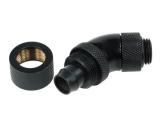 Alphacool Компресионен фитинг 13/10 - G1/4, 45° Въртящ се Черен мат снимка №3