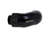 Alphacool Ъглов адаптер Eiszapfen, 2 x 45°, G1/4 външна към G1/4 вътрешна резба, Черен мат снимка №3
