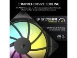 Corsair RS140 ARGB 140mm PWM Fans Dual Pack Black снимка №5 Corsair RS140 ARGB 140mm PWM Fans Dual Pack Black снимка №5
