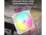 Corsair RS120 ARGB 120mm PWM Fan White снимка №3 Corsair RS120 ARGB 120mm PWM Fan White снимка №3
