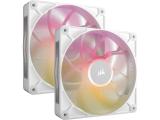 ОхладителНа фокус - вентилатори Corsair iCUE LINK RX140 MAX RGB 140mm PWM Thick Fans White - Dual Pack