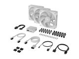 Corsair iCUE LINK RX120 MAX RGB 120mm PWM Thick Fans Starter Kit - White снимка №3